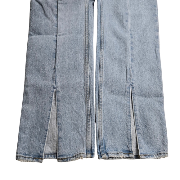 Abercrombie Sz 25‎ The 90s Straight Ultra High Rise Curve Love Split Hem - Picture 9 of 16
